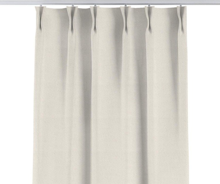 Комплект штор на тесьме «Кустик», ткань блэкаут с блеском светло-серый